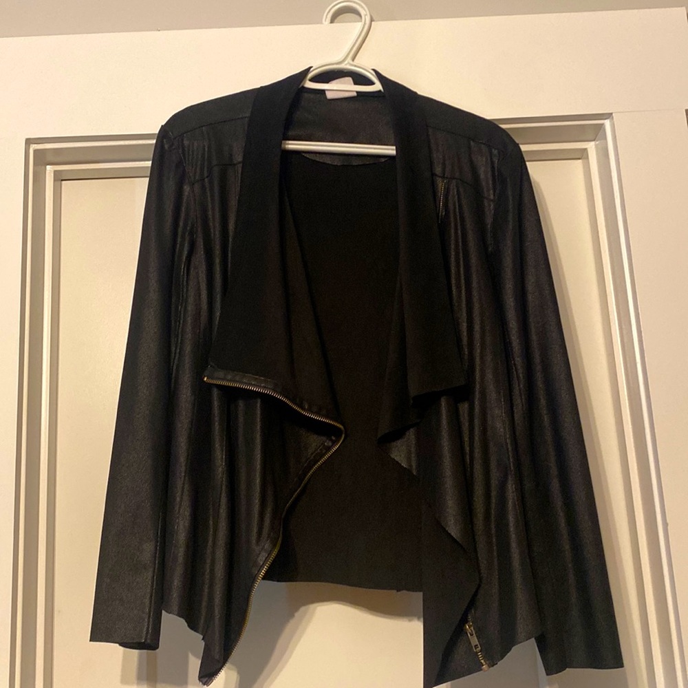 Women’s black, suede feel, dress jacket